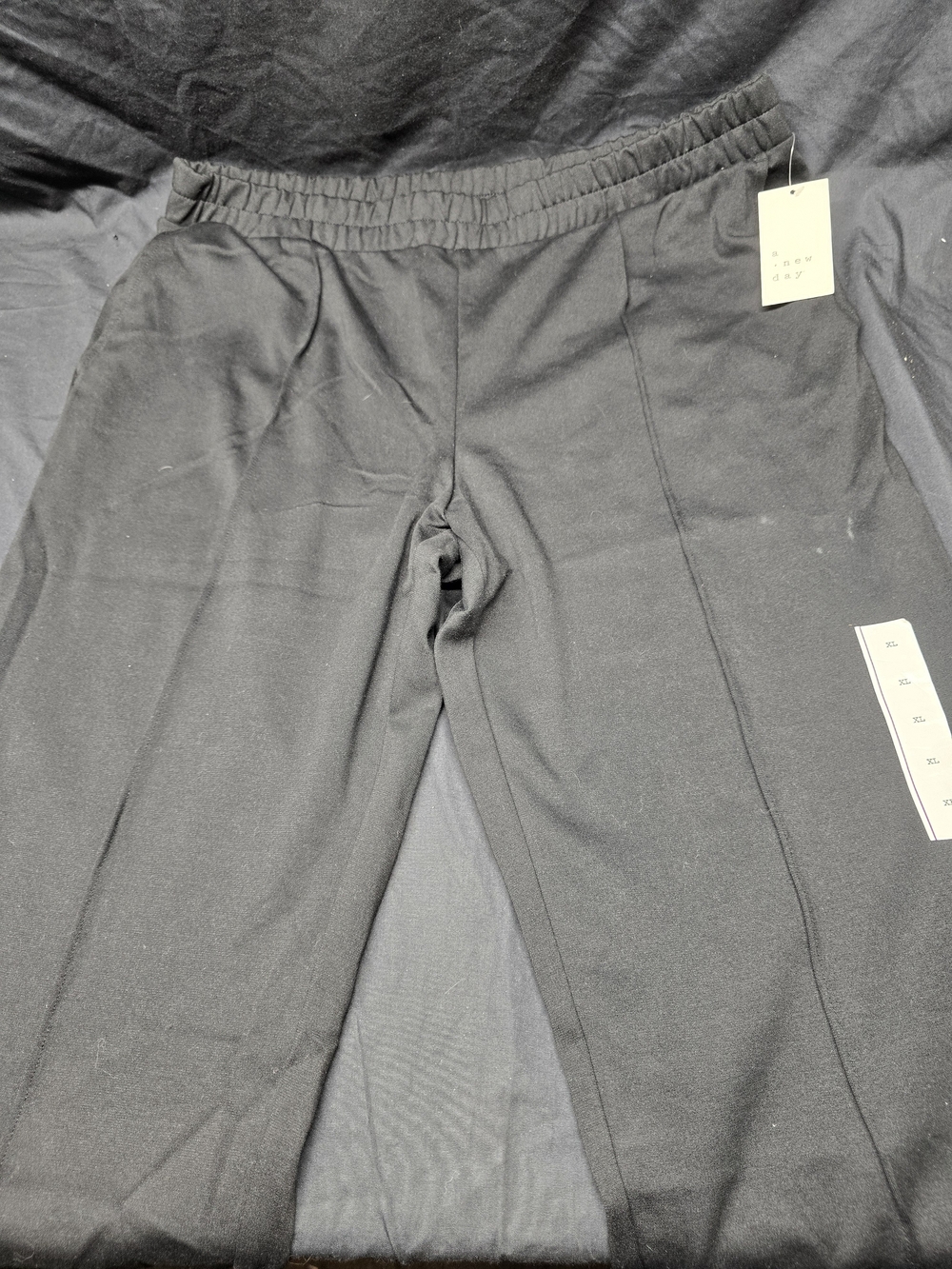 A New Day Women's XL Black Pull On Knit Pants Elastic Waist Stretch NWT.